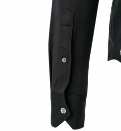 Großhandel ✔️ BOGGI MILANO Hemd BO21A0495/03 Piqué schnelltrocknend, Schwarz ✨ -Hemden Verkaufsgeschäft 381924 norm4