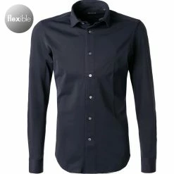 Top 10 🧨 BOGGI MILANO Hemd BO21A0495/02 Piqué schnelltrocknend, Navy 👏