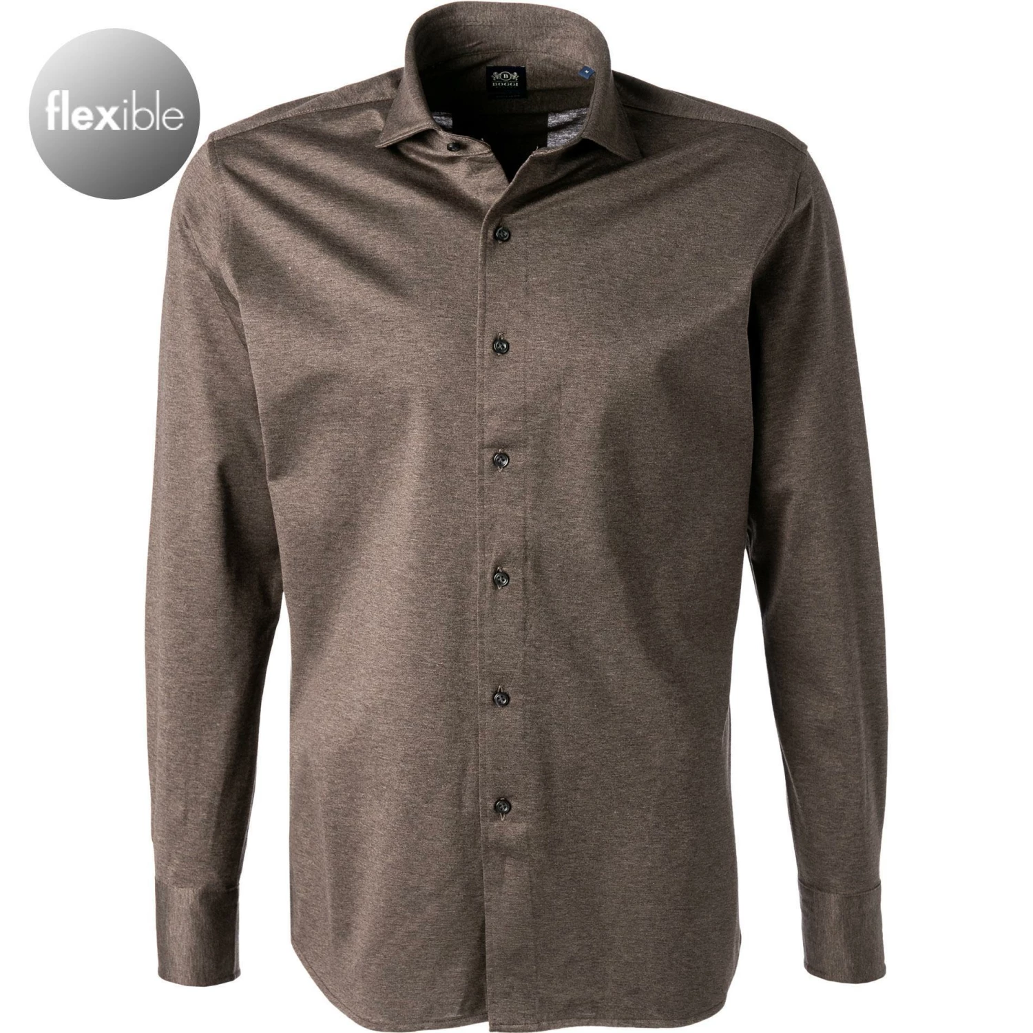 Top 10 ✨ BOGGI MILANO Hemd BO21A0140/04 Regular Fit, Jersey, Braun meliert, Braun 🎉 1 Top 10 ✨ BOGGI MILANO Hemd BO21A0140/04 Regular Fit, Jersey, Braun meliert, Braun 🎉