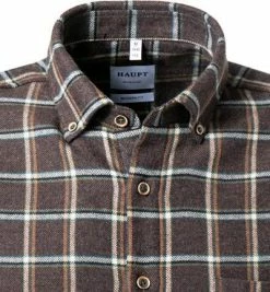 Top 10 ⭐ Haupt Hemd 715110149078/30805 Modern Fit, Flanell, Navy-koralle kariert, Braun ⌛ -Hemden Verkaufsgeschäft 382177 norm2