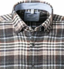 Coupon 😍 Haupt Hemd 715111159072/30905 Regular Fit, Flanell, Braun-blau kariert, Braun-blau 🎉 -Hemden Verkaufsgeschäft 382185 norm2