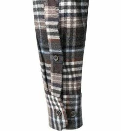 Coupon 😍 Haupt Hemd 715111159072/30905 Regular Fit, Flanell, Braun-blau kariert, Braun-blau 🎉 -Hemden Verkaufsgeschäft 382185 norm3