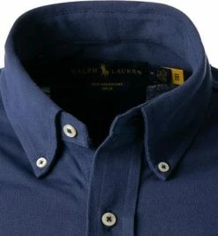 Rabatt 😀 Polo Ralph Lauren Hemd 710654408/074 Baumwoll-Piqué, Dunkelblau 🥰 -Hemden Verkaufsgeschäft 382358 norm2