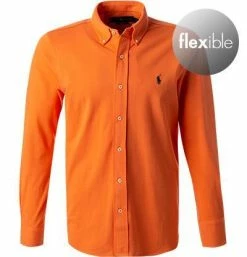 Bestes Angebot 😀 Polo Ralph Lauren Hemd 710654408/072 Baumwoll-Piqué, Orange 🎁 -Hemden Verkaufsgeschäft 382359 norm