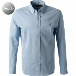Bester Verkauf 👏 Polo Ralph Lauren Hemd 710654408/079 Baumwoll-Piqué, Hellblau 🎉
