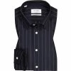 Neu 🔥 ETON Hemd 1000/02605/29 Contemporary Fit, Merinowolle, Nachtblau gestreift, Nachtblau ✔️