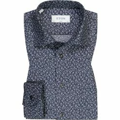 Am billigsten 🎉 ETON Hemd 1000/03175/29 Classic Fit, Baumwolle, Navy-weiß gemustert, Navy-weiß 🎉