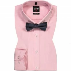Bester Verkauf 🥰 OLYMP Kombi 2080/64/31+1701/71/18 Hemd mit Schleife, Hellrosé 😍