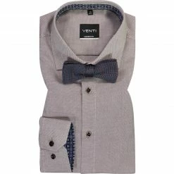 Großhandel 🎁 Venti/Ascot Kombi 103522000/200+04265408/2 Hemd mit Schleife, Braun 😀