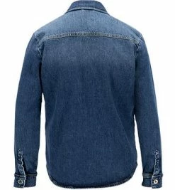 Brandneu 😍 JOOP! Overshirt JJ221DJ003 30030608/428 Baumwolle, Blau 😀 -Hemden Verkaufsgeschäft 382577 norm2