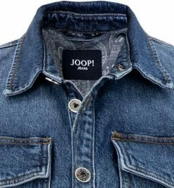 Brandneu 😍 JOOP! Overshirt JJ221DJ003 30030608/428 Baumwolle, Blau 😀 -Hemden Verkaufsgeschäft 382577 norm3