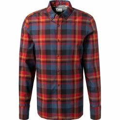 Am billigsten ⌛ MUSTANG Hemd 1011834/12182 Regular Fit, Baumwolle, Dunkelrot kariert, Dunkelrot 🤩
