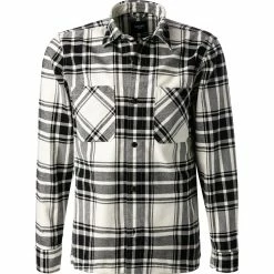 Blitzangebot 💯 JOOP! Overshirt Haper-W 30030428/105 Baumwolle, Schwarz-weiß kariert, Weiß-schwarz 🥰