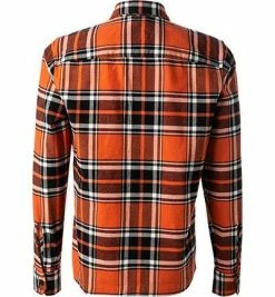 Budget 🥰 JOOP! Overshirt Haper-W 30030428/844 Baumwolle, Orange-schwarz kariert, Orange-schwarz ❤️ -Hemden Verkaufsgeschäft 382749 norm2