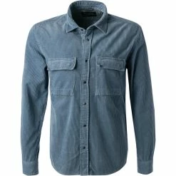 Großhandel 💯 Marc O'Polo Overshirt 220 7222 42212/866 Cord, Graublau 🔔