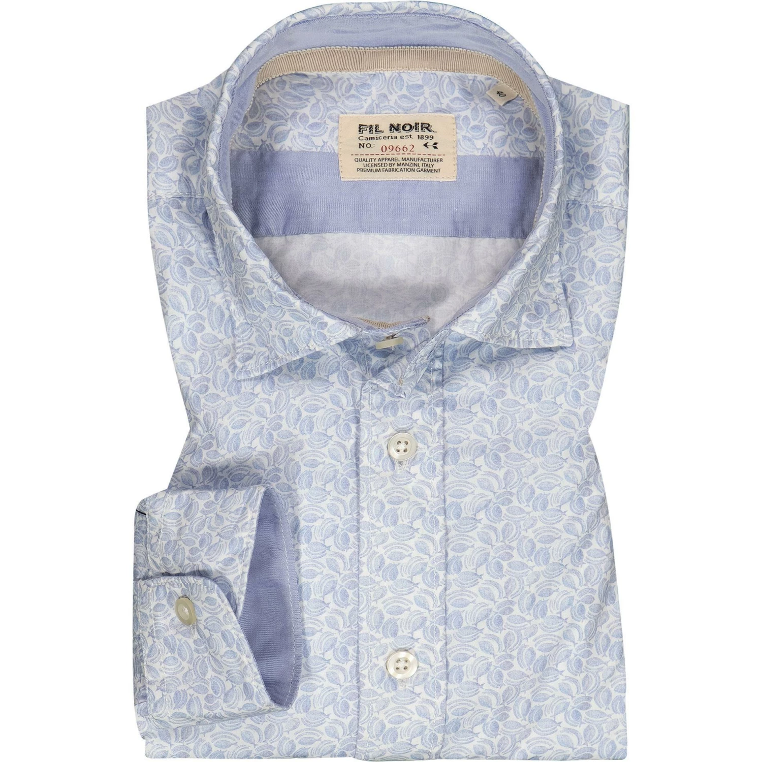 Blitzangebot 👍 FIL NOIR Hemd Treviso 51619/62 Shaped Fit, Baumwolle CO2-Neutral, Hellblau gemustert, Hellblau 😍 1 Blitzangebot 👍 FIL NOIR Hemd Treviso 51619/62 Shaped Fit, Baumwolle CO2-Neutral, Hellblau gemustert, Hellblau 😍