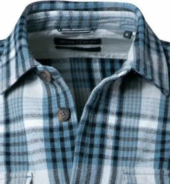 Beste Bewertungen von 👏 Marc O'Polo Overshirt 220 7326 42058/E85 Bio Baumwolle, Blau kariert, Graublau 🔔 -Hemden Verkaufsgeschäft 383372 norm2