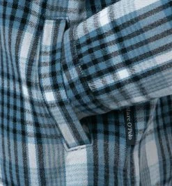 Beste Bewertungen von 👏 Marc O'Polo Overshirt 220 7326 42058/E85 Bio Baumwolle, Blau kariert, Graublau 🔔 -Hemden Verkaufsgeschäft 383372 norm3