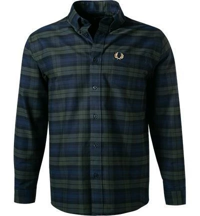 Bestpreis ✨ Fred Perry Hemd M2698/408 Baumwolle, Jägergrün-blau, Jägergrün 🤩 2 Bestpreis ✨ Fred Perry Hemd M2698/408 Baumwolle, Jägergrün-blau, Jägergrün 🤩 – Bild 2