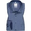 Billig 🌟 OLYMP Luxor Comfort Fit 1040/14/18 Hemd, Baumwolle, Blau kariert, Marine 👍