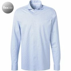 Großhandel ⭐ OLYMP Luxor Modern Fit 1210/14/13 Hemd, Jersey geruchshemmend, Rauchblau gemustert, Rauchblau 🤩