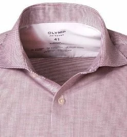 Brandneu 👏 OLYMP Luxor Modern Fit 1210/14/35 Hemd, Jersey geruchshemmend, Rot gemustert, Rot 😀 -Hemden Verkaufsgeschäft 383507 norm2