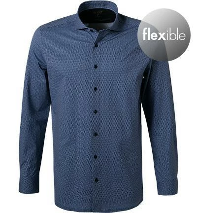 Brandneu 🛒 OLYMP Luxor Modern Fit 1296/14/18 Hemd, Jersey geruchshemmend, Marineblau gemustert, Marine ⭐ 2 Brandneu 🛒 OLYMP Luxor Modern Fit 1296/14/18 Hemd, Jersey geruchshemmend, Marineblau gemustert, Marine ⭐ – Bild 2
