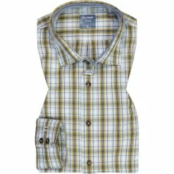 Aktion ❤️ OLYMP Casual Modern Fit 4080/14/47 Hemd, Popeline, Oliv-pastelltürkis, Oliv 👏