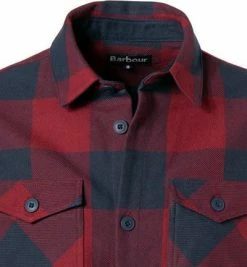 Beste Bewertungen von 🔥 Barbour Overshirt Hordon navy MOS0184NY91 Baumwolle atmungsaktiv, Navy-rot kariert 🎉 -Hemden Verkaufsgeschäft 383612 norm2