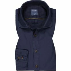 Neu ⭐ OLYMP Casual Modern Fit 4010/14/18 Hemd, Baumwolle, Marine 🔥