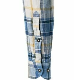 Angebote ✨ OLYMP Casual Level Five Body Fit 3211/14/18 Hemd, Reines Leinen, Marineblau kariert, Marine ⌛ -Hemden Verkaufsgeschäft 383756 norm3