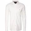 Schlussverkauf 🌟 Tommy Hilfiger Hemd MW0MW21584/YCF Regular Fit, Bio Baumwolle, Weiß 💯