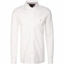Schlussverkauf 🌟 Tommy Hilfiger Hemd MW0MW21584/YCF Regular Fit, Bio Baumwolle, Weiß 💯