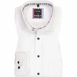 Coupon 👍 OLYMP Luxor Modern Fit 1334/14/00 Hemd, Baumwolle, Weiß 🎉