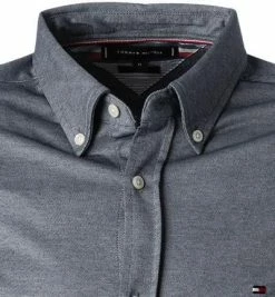 Angebote 👏 Tommy Hilfiger Hemd MW0MW23789/DCC Slim Fit, Jersey, Blau meliert, Dunkelblau 😉 -Hemden Verkaufsgeschäft 384100 norm2