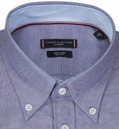 Am billigsten ✔️ Tommy Hilfiger Hemd MW0MW22512/0GY Slim Fit, Bio Baumwolle, Blau meliert, Blau 🎉 -Hemden Verkaufsgeschäft 384109 norm2