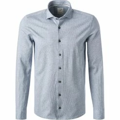 Angebote ❤️ OLYMP Casual Level Five Body Fit 3220/14/11 Hemd, Jersey, Bleu meliert, Bleu 🔥