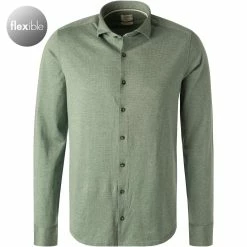 Billig 🎉 OLYMP Casual Level Five Body Fit 3220/14/45 Hemd, Jersey, Grün meliert , Grün 😀