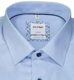 Brandneu 🔔 OLYMP Luxor Comfort Fit 1142/14/11 Hemd, Baumwolle, Bleu meliert, Bleu 🎉 -Hemden Verkaufsgeschäft 384302 norm2