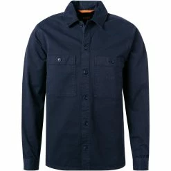 Billig 🎉 BOSS Overshirt Locky 50467447/404 Baumwolle, Nachtblau 🔥