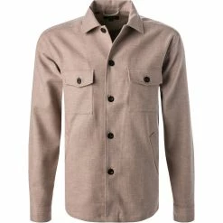 Am billigsten 🥰 ETON Overshirt 1000/02675/32 Baumwolle, Sand meliert, Sand 🔔