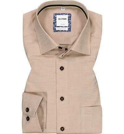 Schlussverkauf 🔥 OLYMP Luxor Comfort Fit 1024/14/28 Hemd, Baumwolle, Braun 💯 2 Schlussverkauf 🔥 OLYMP Luxor Comfort Fit 1024/14/28 Hemd, Baumwolle, Braun 💯 – Bild 2