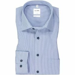 Großhandel 😀 OLYMP Luxor Comfort Fit 1048/14/19 Hemd, Baumwolle, Royal gemustert, Royal ⌛