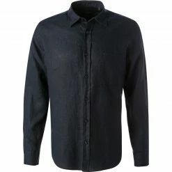 Blitzangebot ⭐ BOSS Hemd Relegant 50467317/404 Regular Fit, Reines Leinen, Dunkelblau 😀