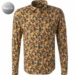 Schlussverkauf 😍 FIL NOIR Hemd Angelo 60200/00 Shaped Fit, Baumwolle CO2-Neutral, Weiß-blau gemustert, Weiß-blau ❤️