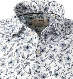 Budget 🧨 FIL NOIR Hemd Angelo 60200/35 Shaped Fit, Baumwolle CO2-Neutral, Navy-orange gemustert, Navy-orange 🌟 -Hemden Verkaufsgeschäft 384708 norm2