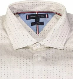 Top 10 🔔 Tommy Hilfiger Hemd MW0MW21763/0F4 Slim Fit, Jersey, Creme-navy gemustert, Creme ⭐ -Hemden Verkaufsgeschäft 384918 norm2