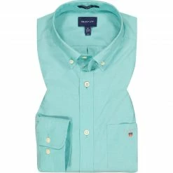 Brandneu 💯 Gant Hemd B.D. 3046400/347 Regular Fit, Popeline, Seegrün 👍