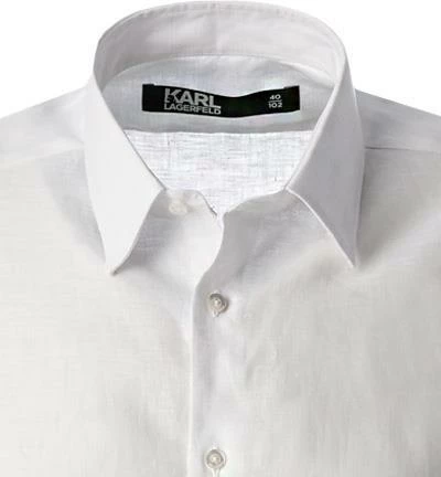 Großhandel 🎁 KARL LAGERFELD Hemd 605000/60/521667/10 Reines Leinen, Weiß 👏 3 Großhandel 🎁 KARL LAGERFELD Hemd 605000/60/521667/10 Reines Leinen, Weiß 👏 – Bild 3
