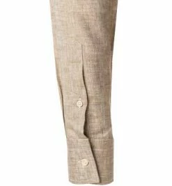 Auslauf ⌛ KARL LAGERFELD Hemd 605000/60/521667/550 Reines Leinen, Greige meliert, Olive 🔥 -Hemden Verkaufsgeschäft 385231 norm3